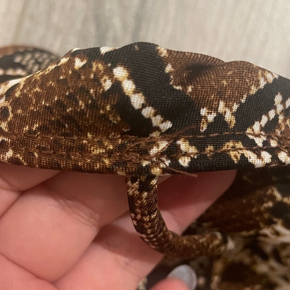Fashion Nova Brown and Cream Snake Print Mini Dress - Picture 6 of 6